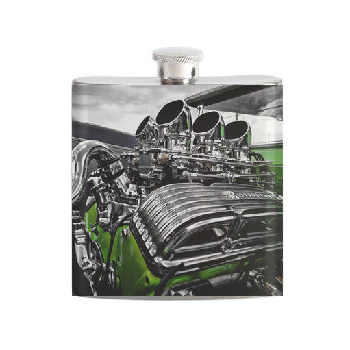 Chevy Engine Flask