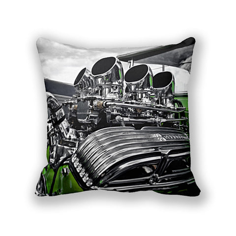 Chevy Engine Throw Pillow