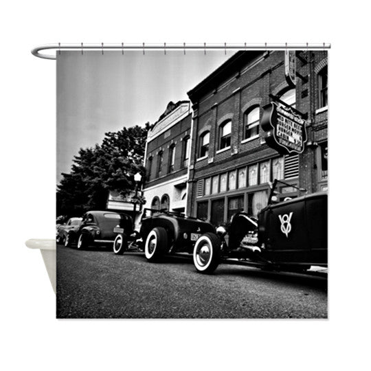 Row of Roadsters Shower Curtain
